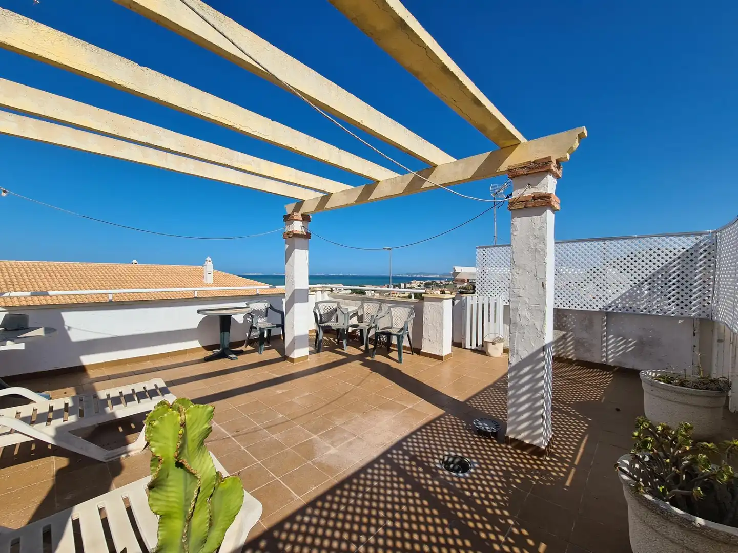 Terraza de Casa adosada en venta en Cartagena con Terraza, Amueblado y Piscina comunitaria
