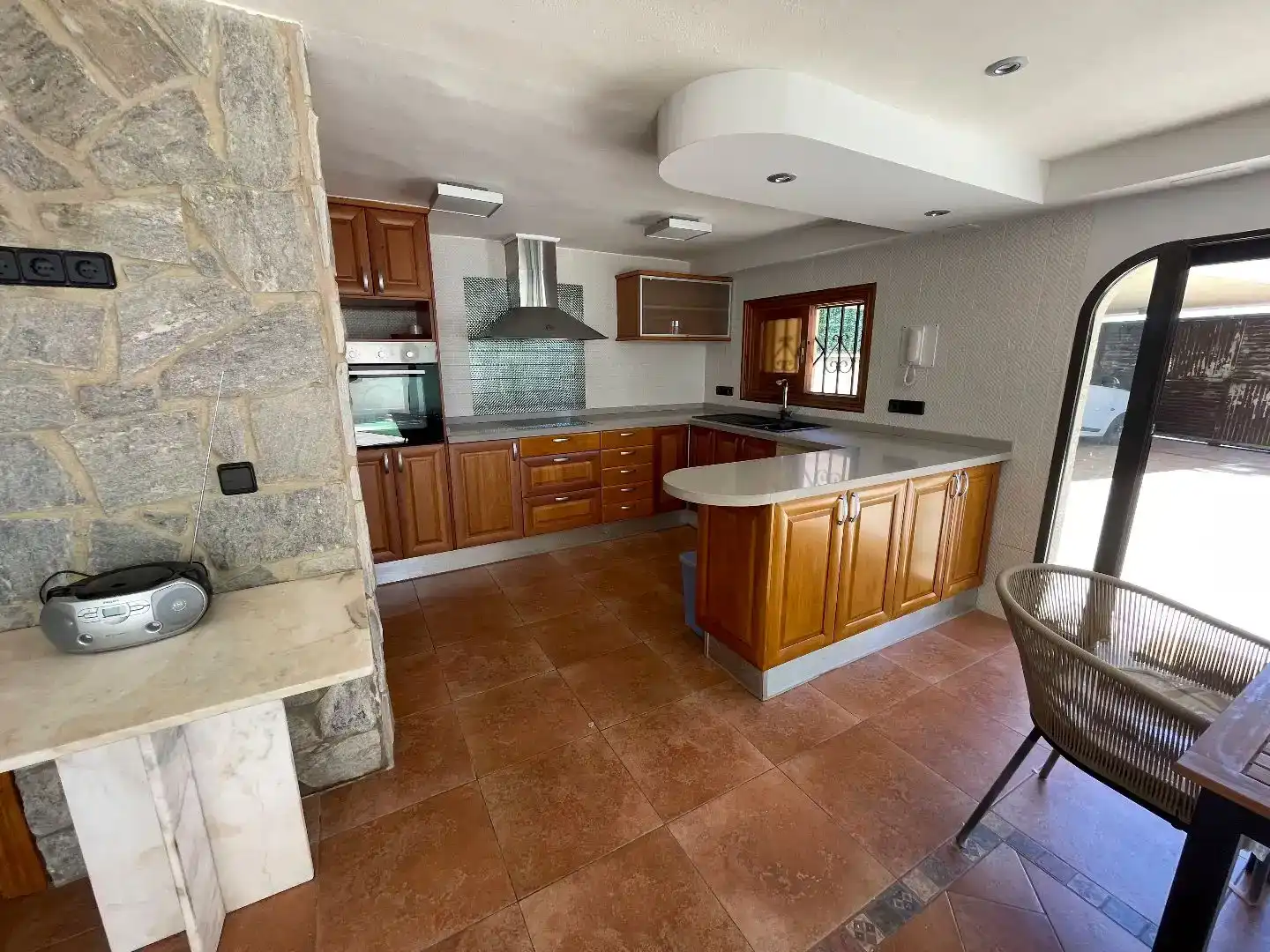 Cuina de Casa o xalet de lloguer en La Pobla de Farnals amb Aire condicionat, Parquet i Traster