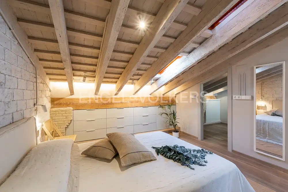 Bedroom of Flat for rent in Valencia  with Air Conditioner, Heating and Parquet flooring