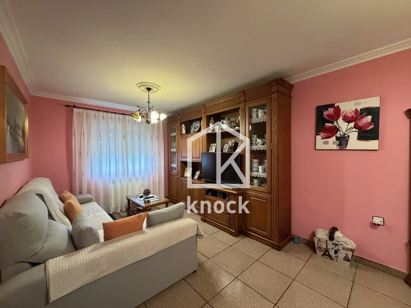 Sala d'estar de Casa adosada en venda en Langreo amb Calefacció i Parquet