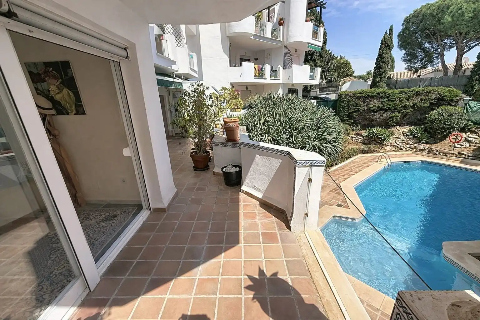 Terrace of Apartments for sale in Mijas  with Private garden, Alarm and Community pool