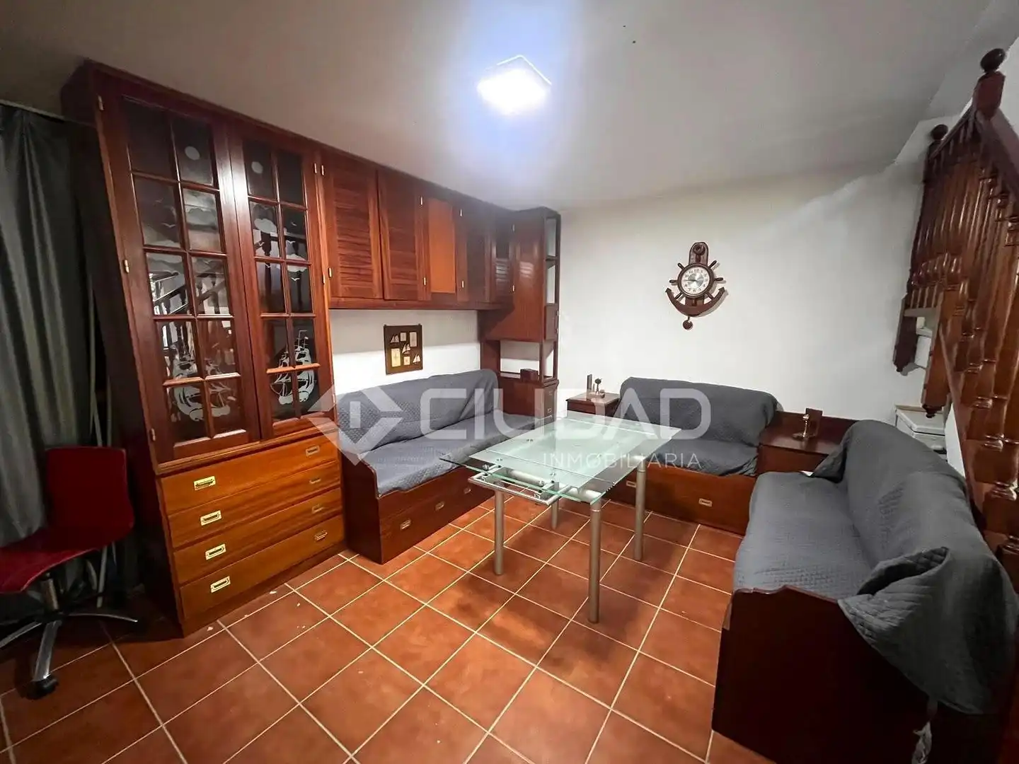 Sala de estar de Casa adosada en venta en Sanlúcar de Barrameda con Aire acondicionado, Jardín privado y Terraza