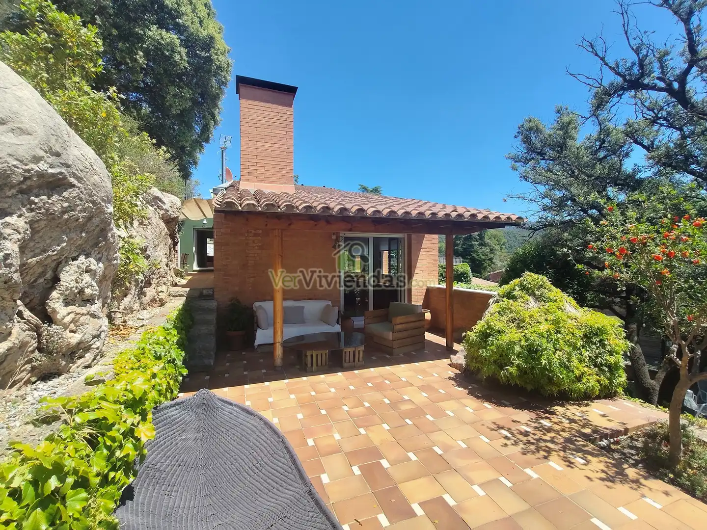Terrassa de Casa o xalet en venda en Castellar del Vallès amb Calefacció, Jardí privat i Parquet