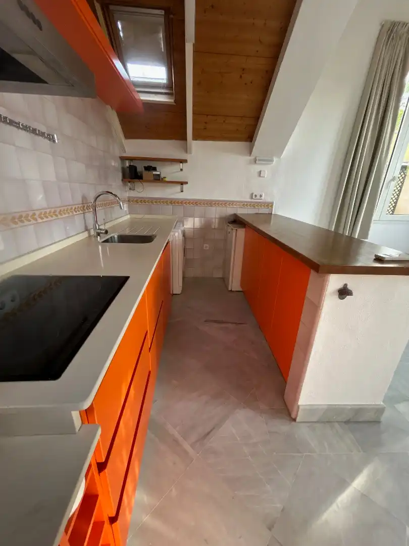 Cuina de Loft de lloguer en Sevilla amb Aire condicionat, Calefacció i Terrassa