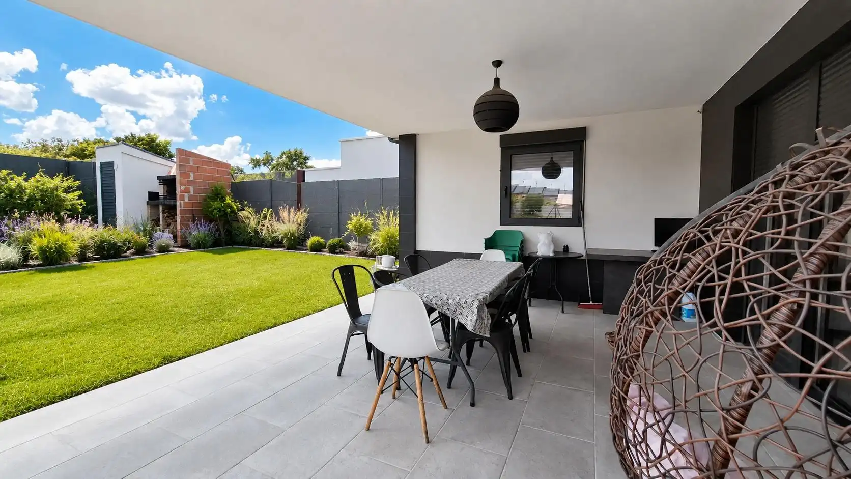 Terraza de Casa o chalet en venta en Carrascal de Barregas con Aire acondicionado, Calefacción y Jardín privado