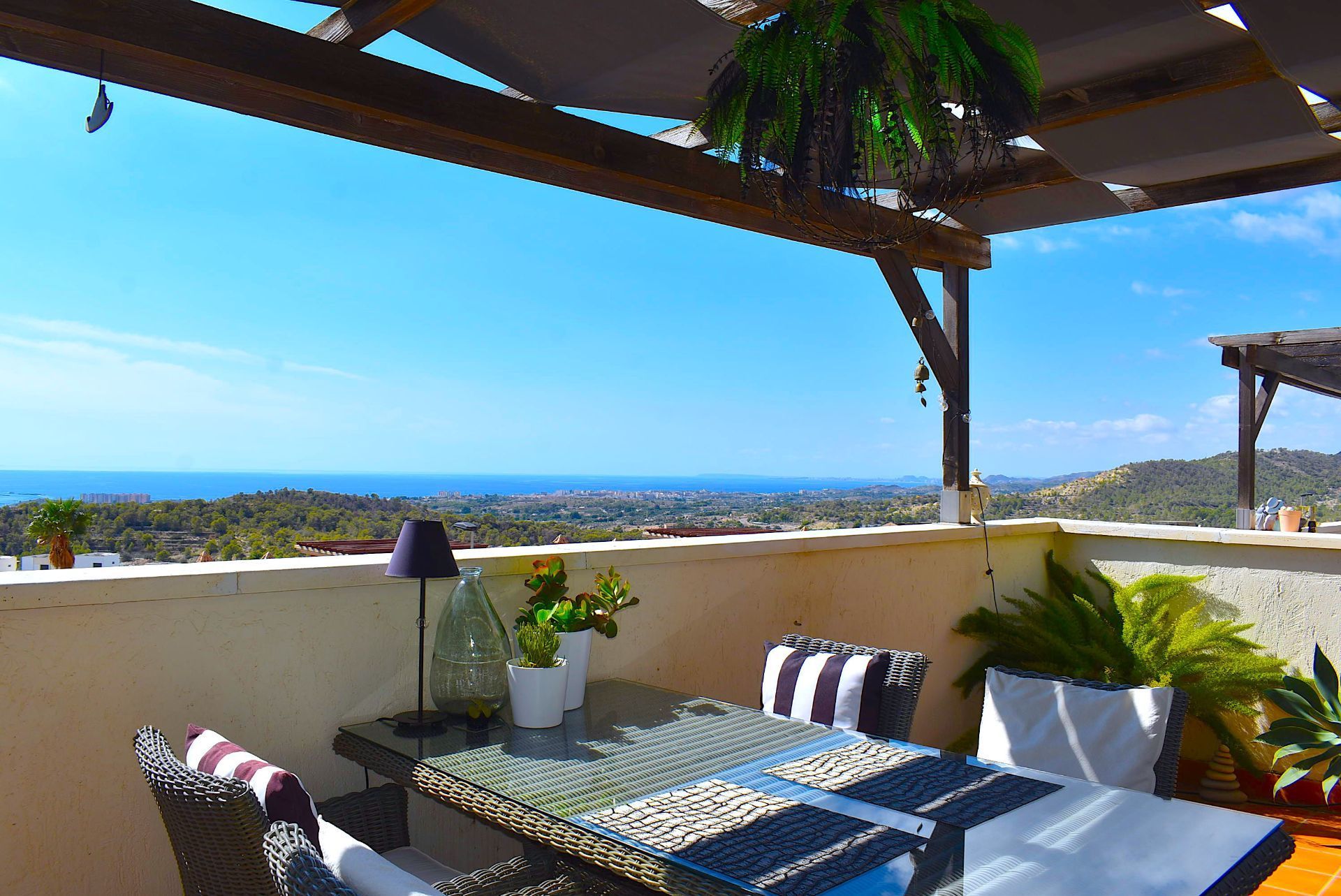 Terrace of Single-family semi-detached for sale in Finestrat  with Air Conditioner, Heating and Terrace