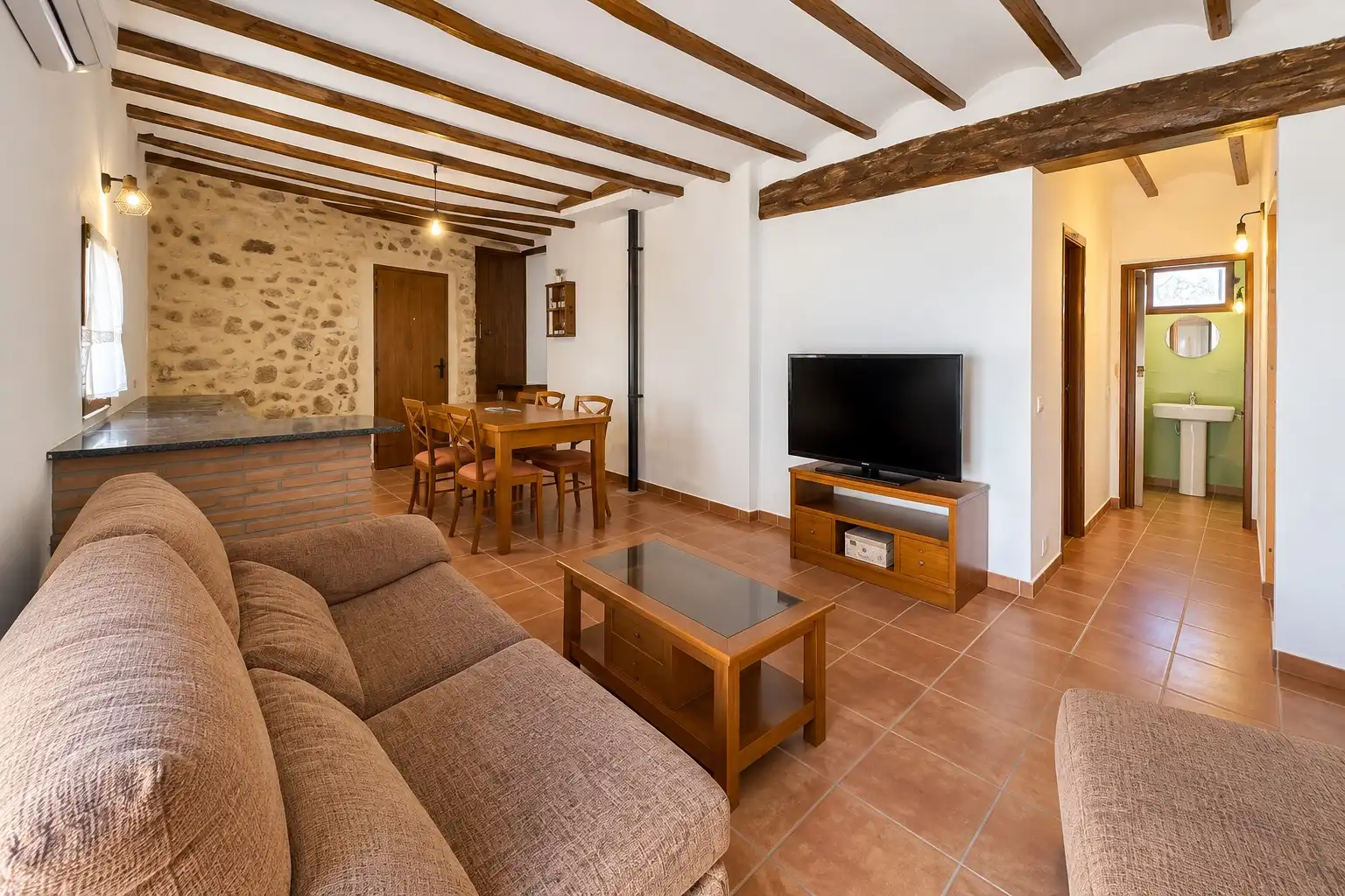 Sala d'estar de Casa o xalet en venda en Matet amb Calefacció i Traster