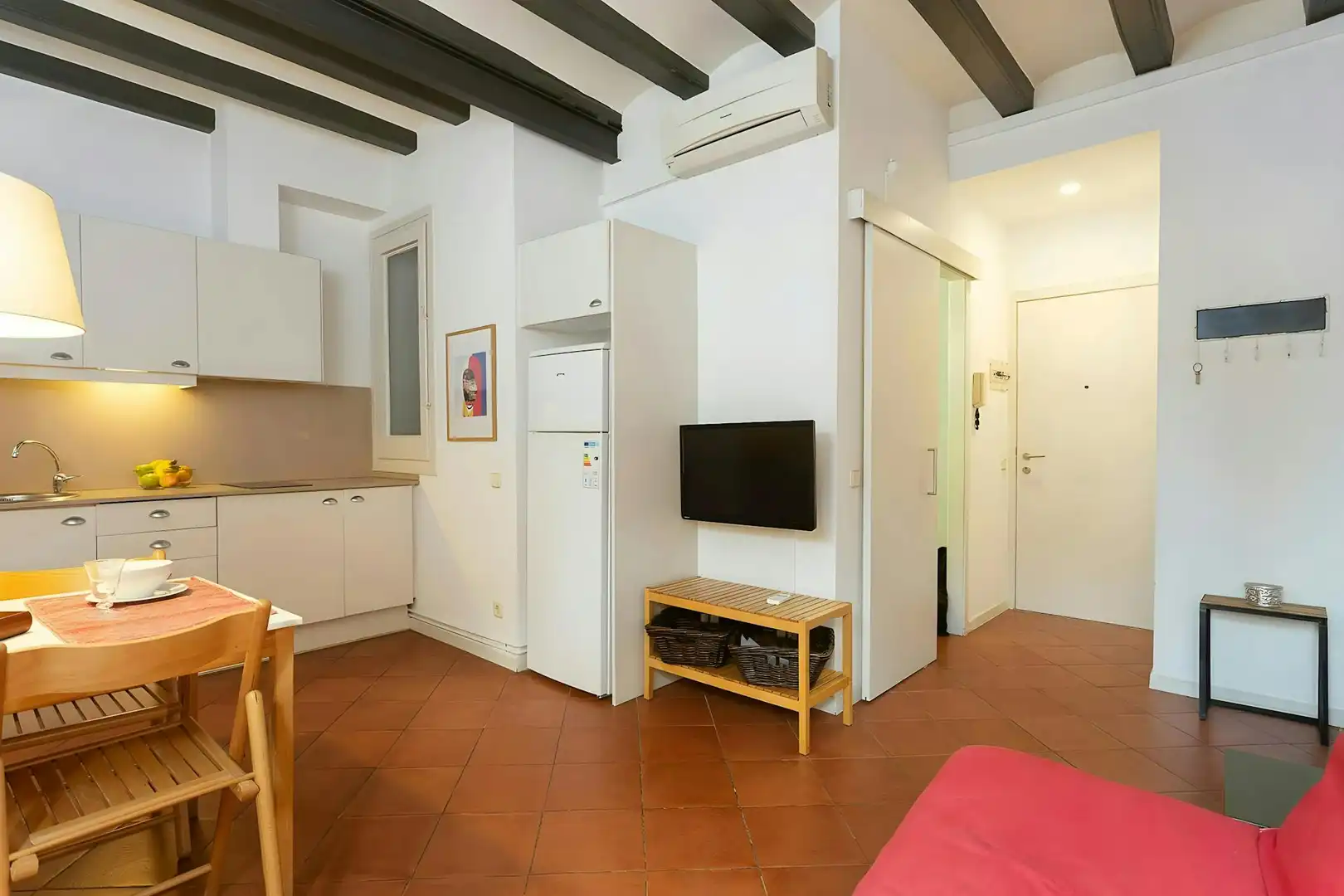 Sala de estar de Piso de alquiler en Barcelona con Aire acondicionado, Calefacción y Lavadora