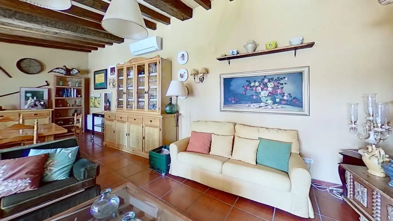 Wohnzimmer von Country house zum Verkauf in Mollerussa mit Klimaanlage, Heizung und Privatgarten