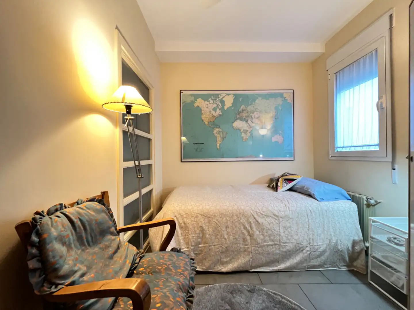 Schlafzimmer von Wohnung zum Verkauf in Madrid mit Terrasse, Möbliert und Ofen