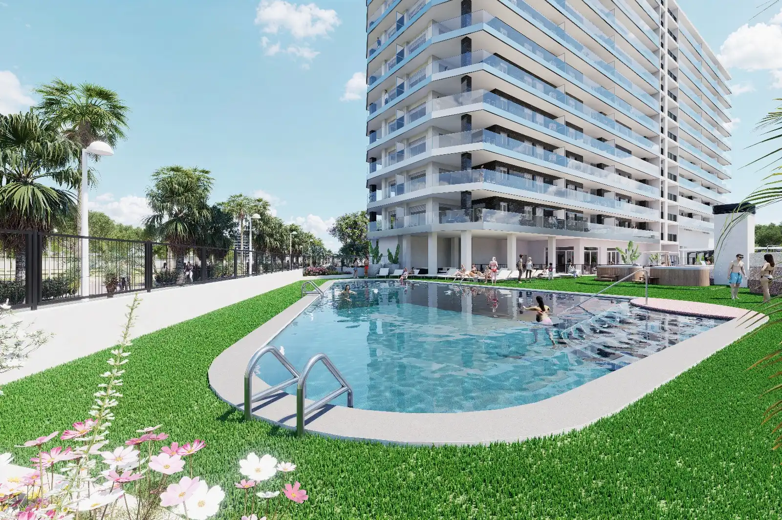 Piscina de Apartament en venda en Cabanes amb Aire condicionat, Calefacció i Jardí privat