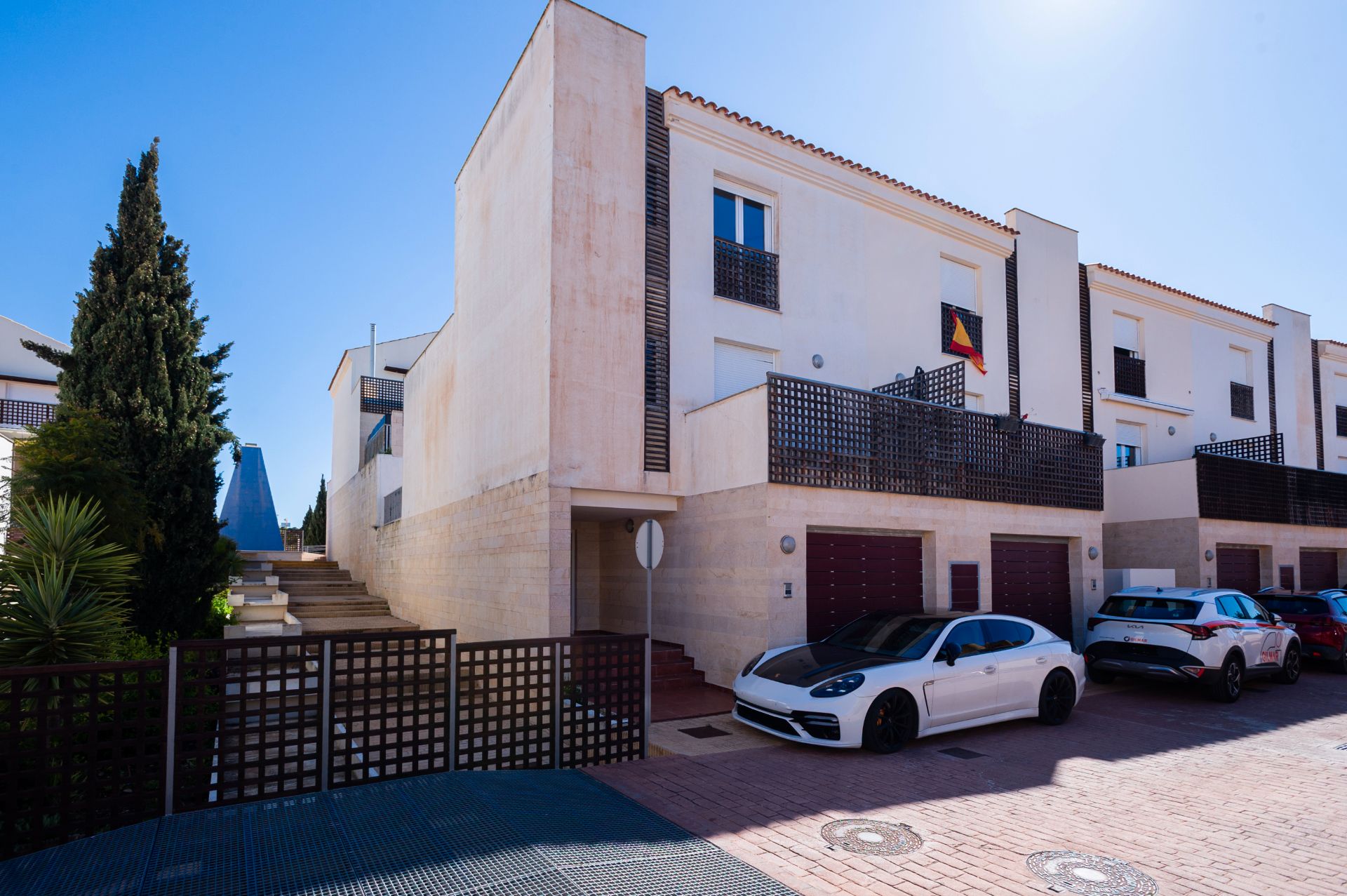 Exterior view of Single-family semi-detached for sale in Mijas  with Air Conditioner, Heating and Terrace