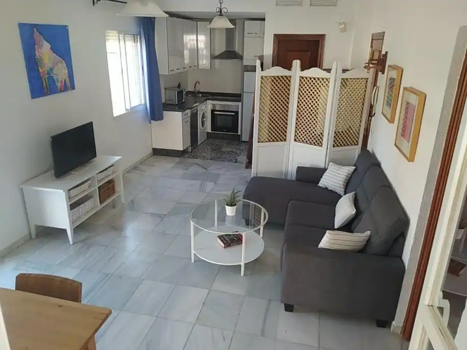 Living room of Attic for rent in Alcalá de Guadaira  with Air Conditioner, Terrace and Furnished