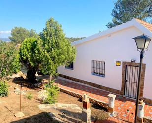 Exterior view of House or chalet for sale in Mogente / Moixent  with Air Conditioner, Heating and Private garden