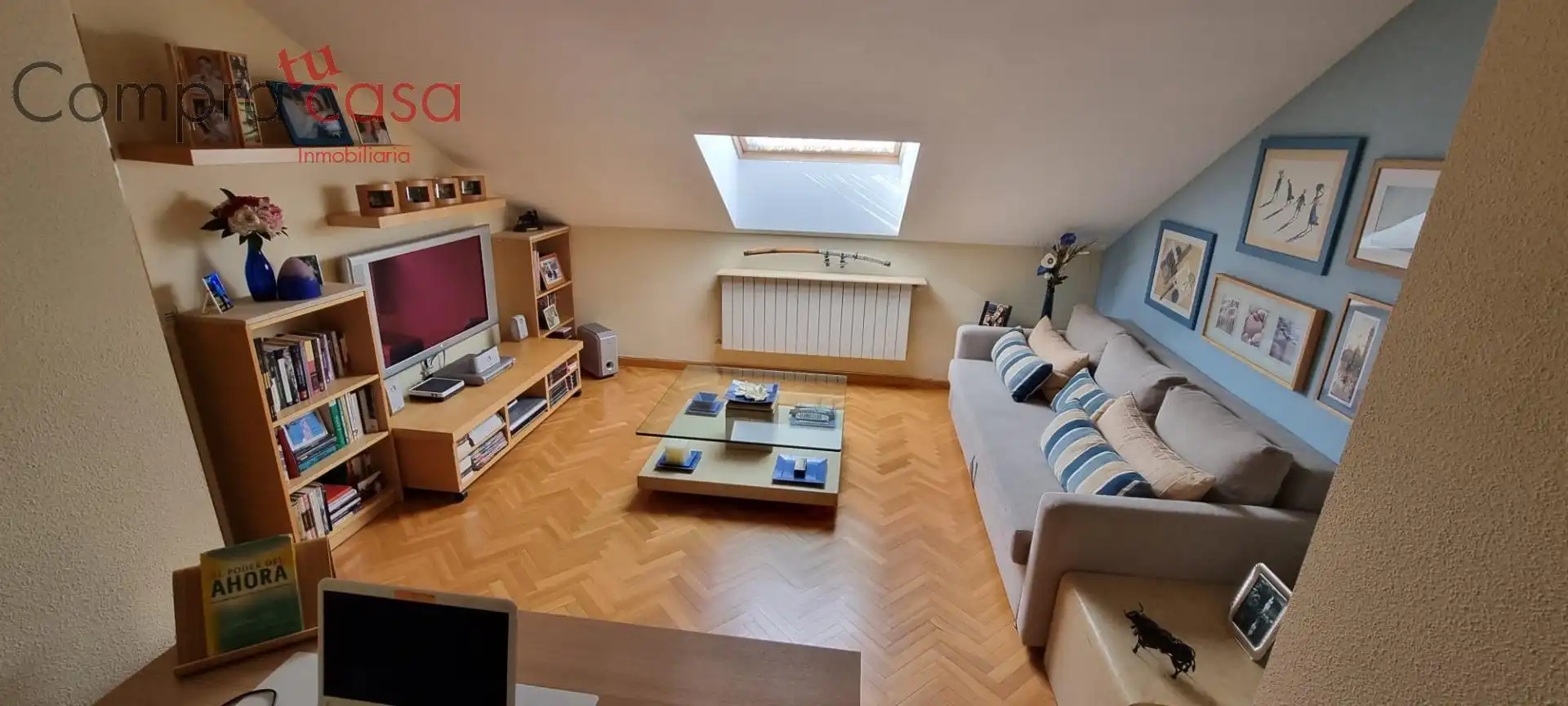 Living room of Flat for sale in Segovia  with Heating, Private garden and Parquet flooring
