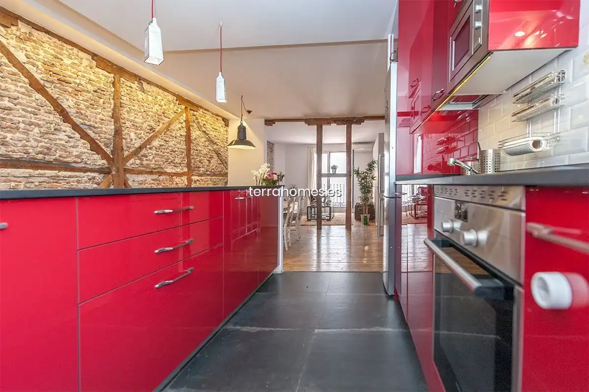 Cocina de Dúplex de alquiler en Madrid con Aire acondicionado, Calefacción y Amueblado