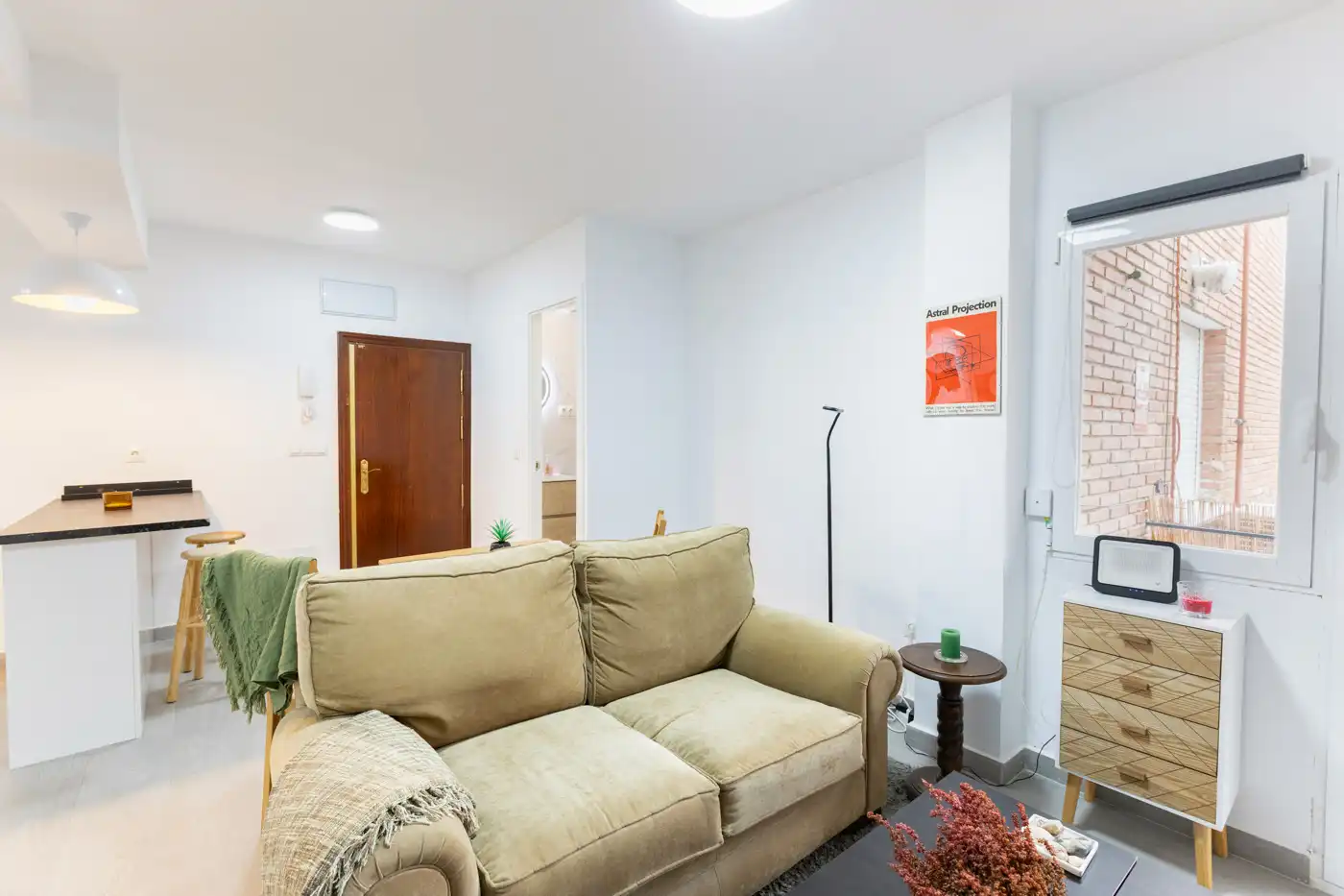 Wohnzimmer von Wohnung zur Miete in Madrid mit Klimaanlage, Heizung und Möbliert