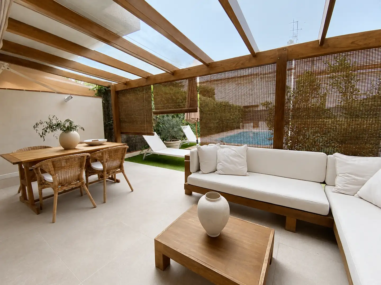 Terraza de Casa o chalet en venta en Sant Andreu de Llavaneres con Aire acondicionado, Calefacción y Jardín privado