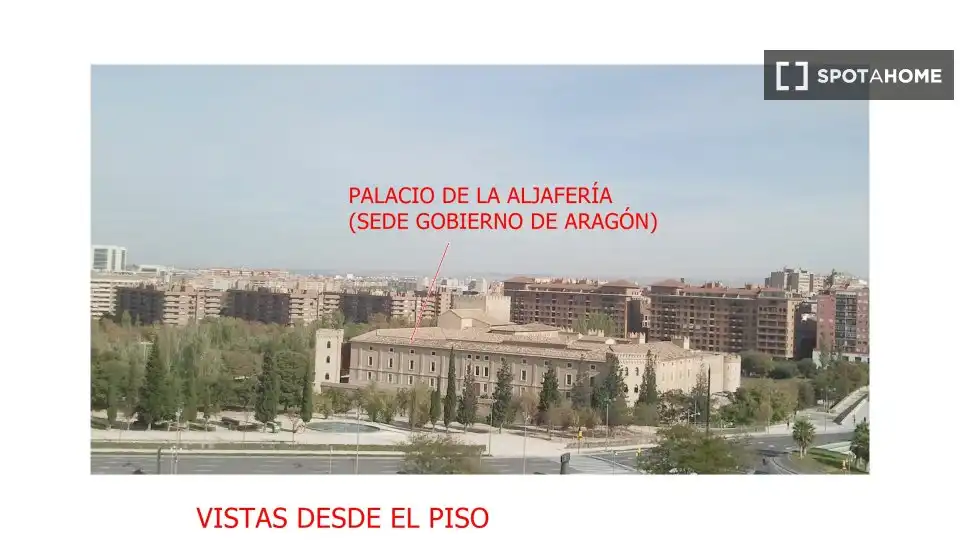 Vista exterior de Piso de alquiler en Zaragoza con Aire acondicionado, Calefacción y Amueblado