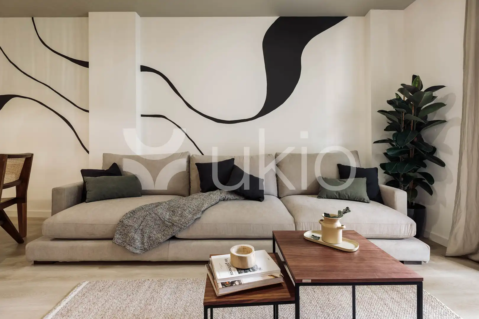 Sala d'estar de Apartament de lloguer en Barcelona amb Aire condicionat, Calefacció i Moblat