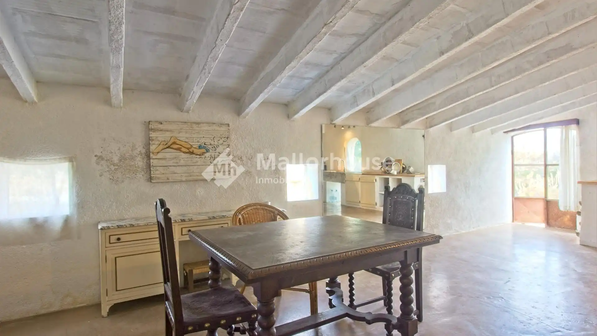 Dining room of Country homes for sale in Ariany  with Air Conditioner, Private garden and Terrace