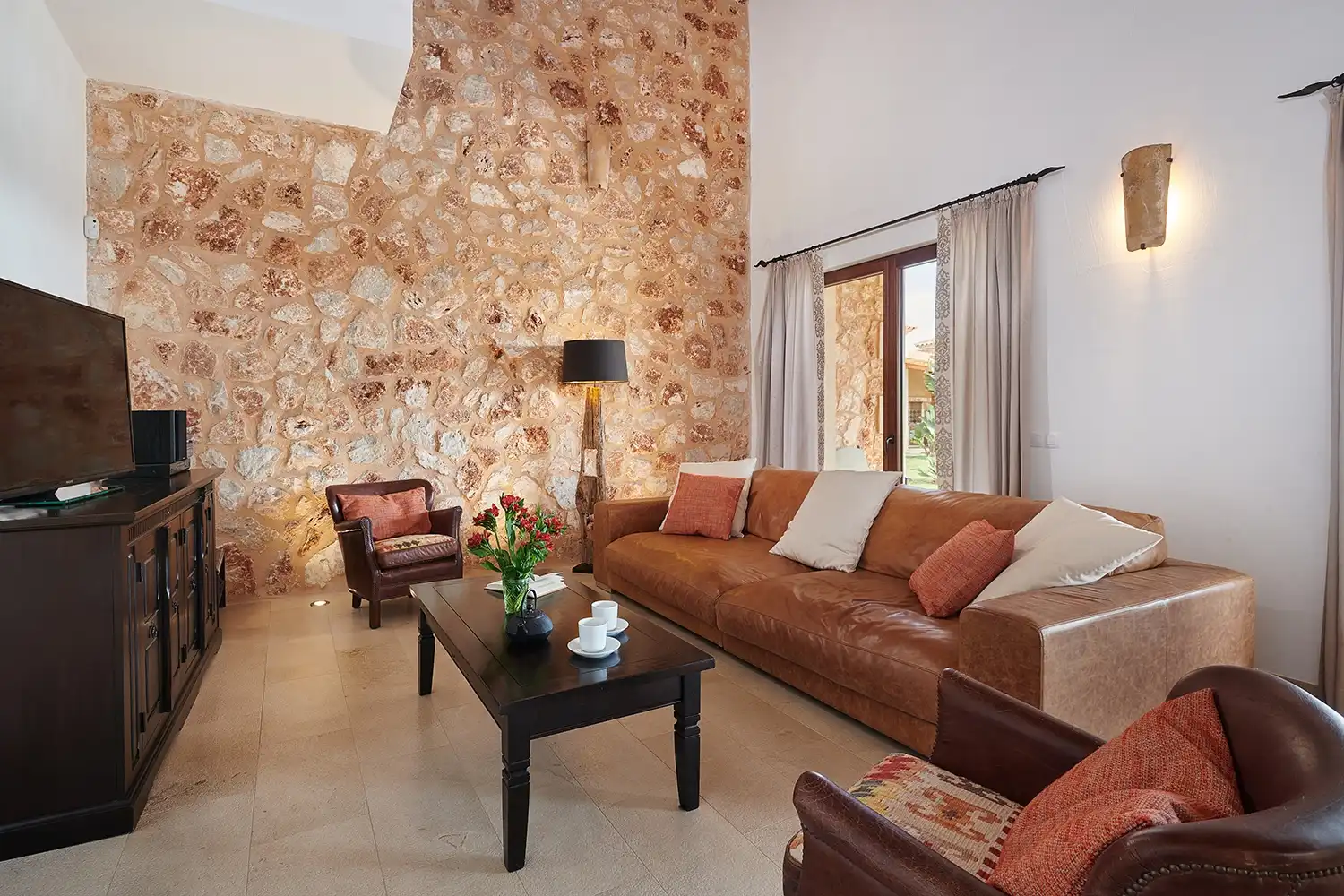 Sala de estar de Finca rústica en venta en Marratxí con Calefacción, Trastero y Piscina