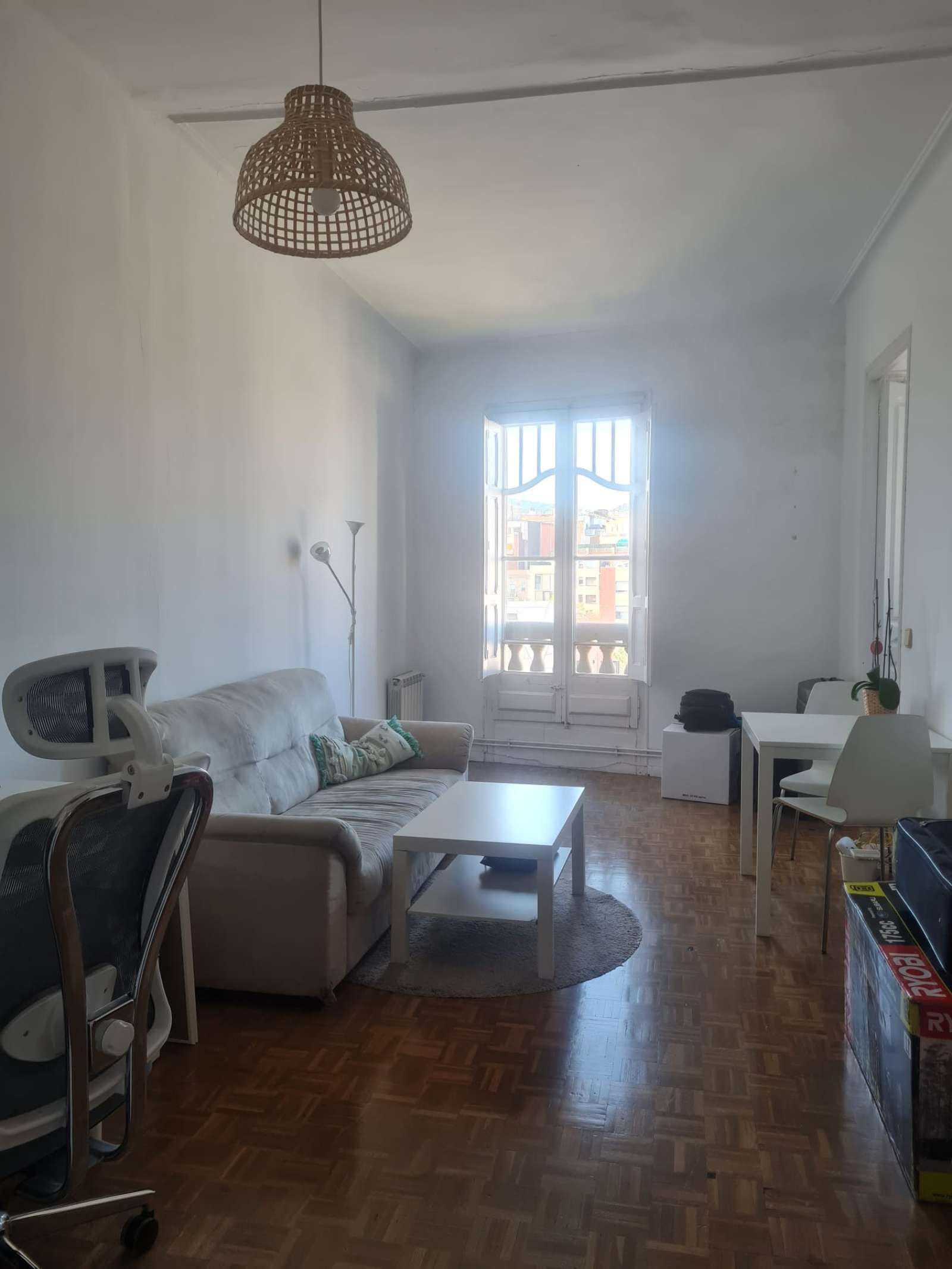 Sala d'estar de Apartament per a compartir en  Barcelona Capital amb Aire condicionat, Calefacció i Terrassa