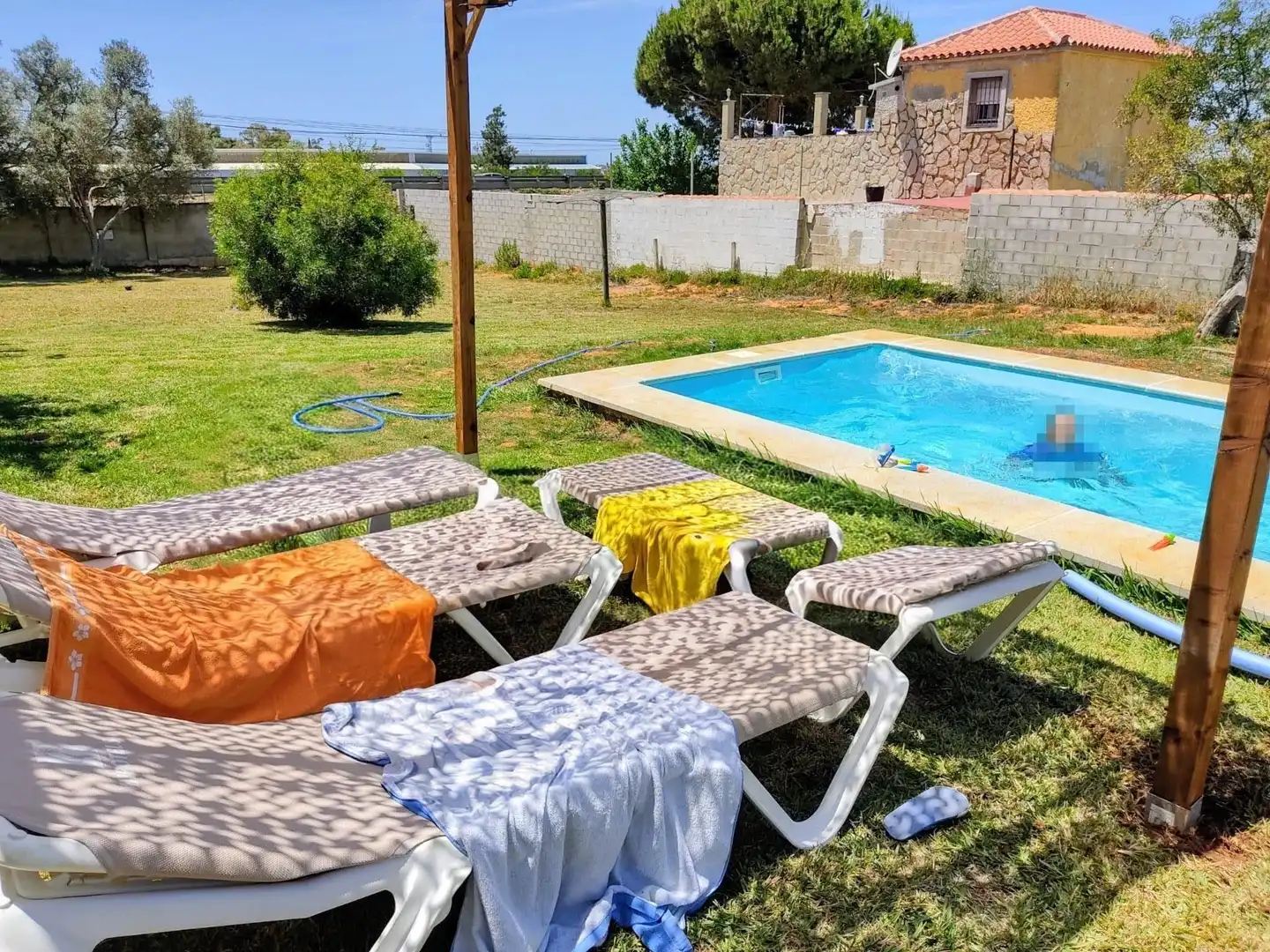 Swimming pool of Country homes for sale in Chiclana de la Frontera  with Private garden, Storage room and Swimming Pool