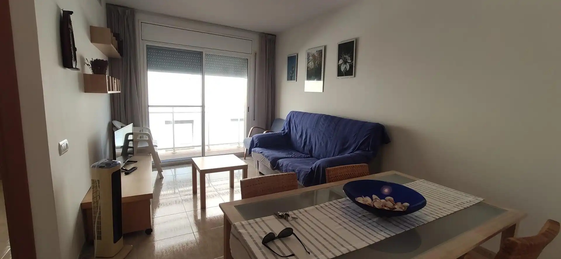 Wohnzimmer von Wohnung zur Miete in La Ràpita mit Möbliert und Balkon