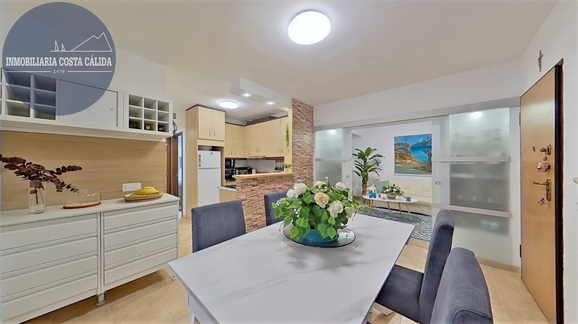 Dining room of Flat for sale in Águilas  with Air Conditioner, Heating and Furnished