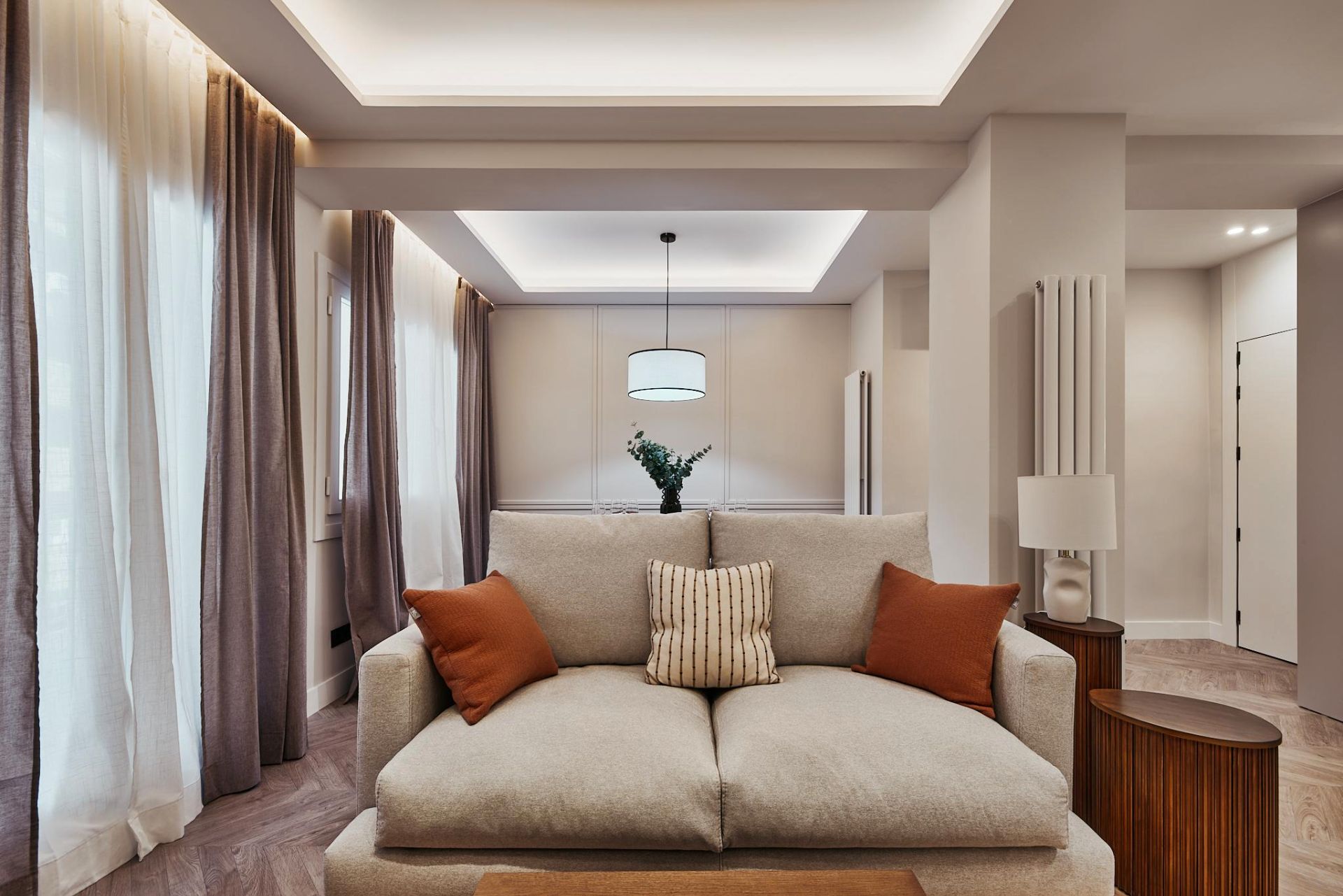 Living room of Flat for sale in  Madrid Capital  with Air Conditioner, Heating and Terrace