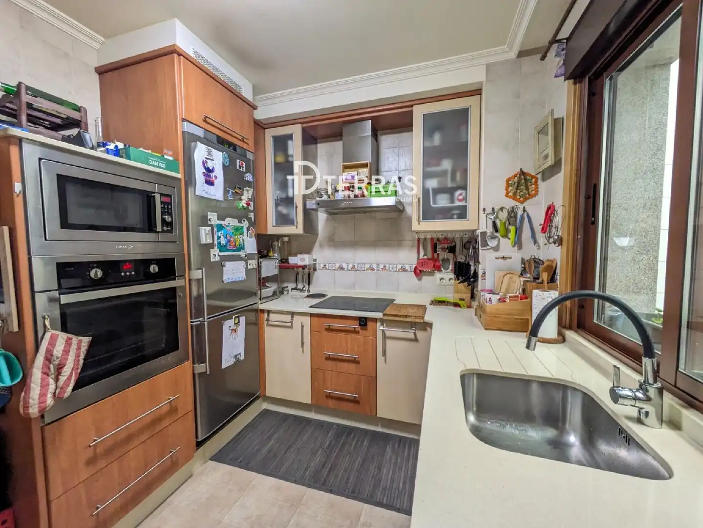 Cocina de Piso en venta en Campo Lameiro con Calefacción, Trastero y Amueblado