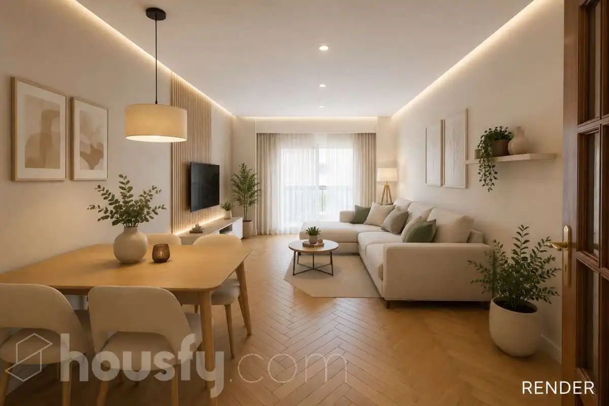 Sala d'estar de Pis en venda en A Coruña Capital  amb Calefacció