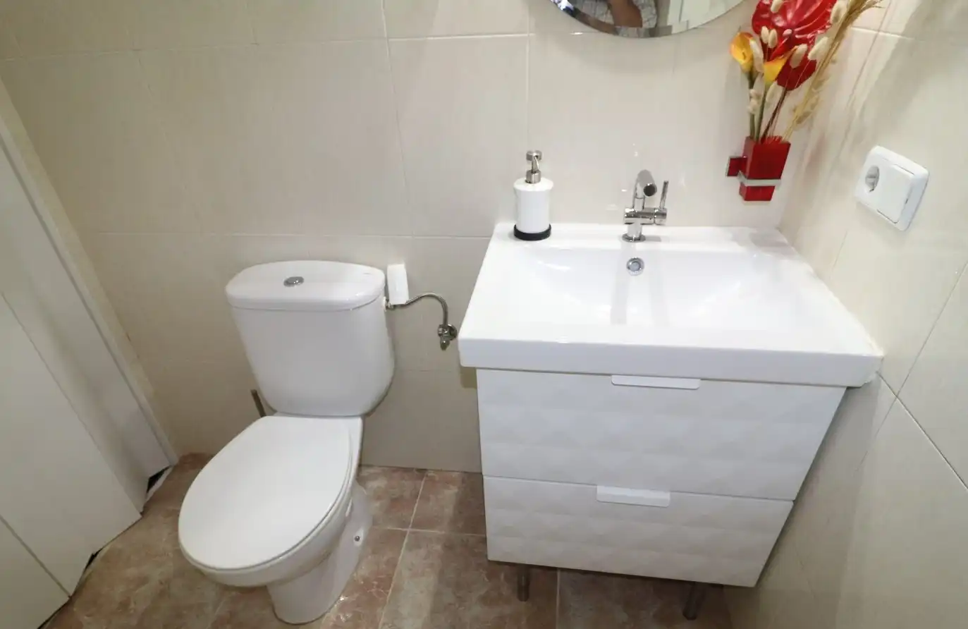 Baño de Casa adosada de alquiler en Llucmajor con Aire acondicionado, Jardín privado y Terraza