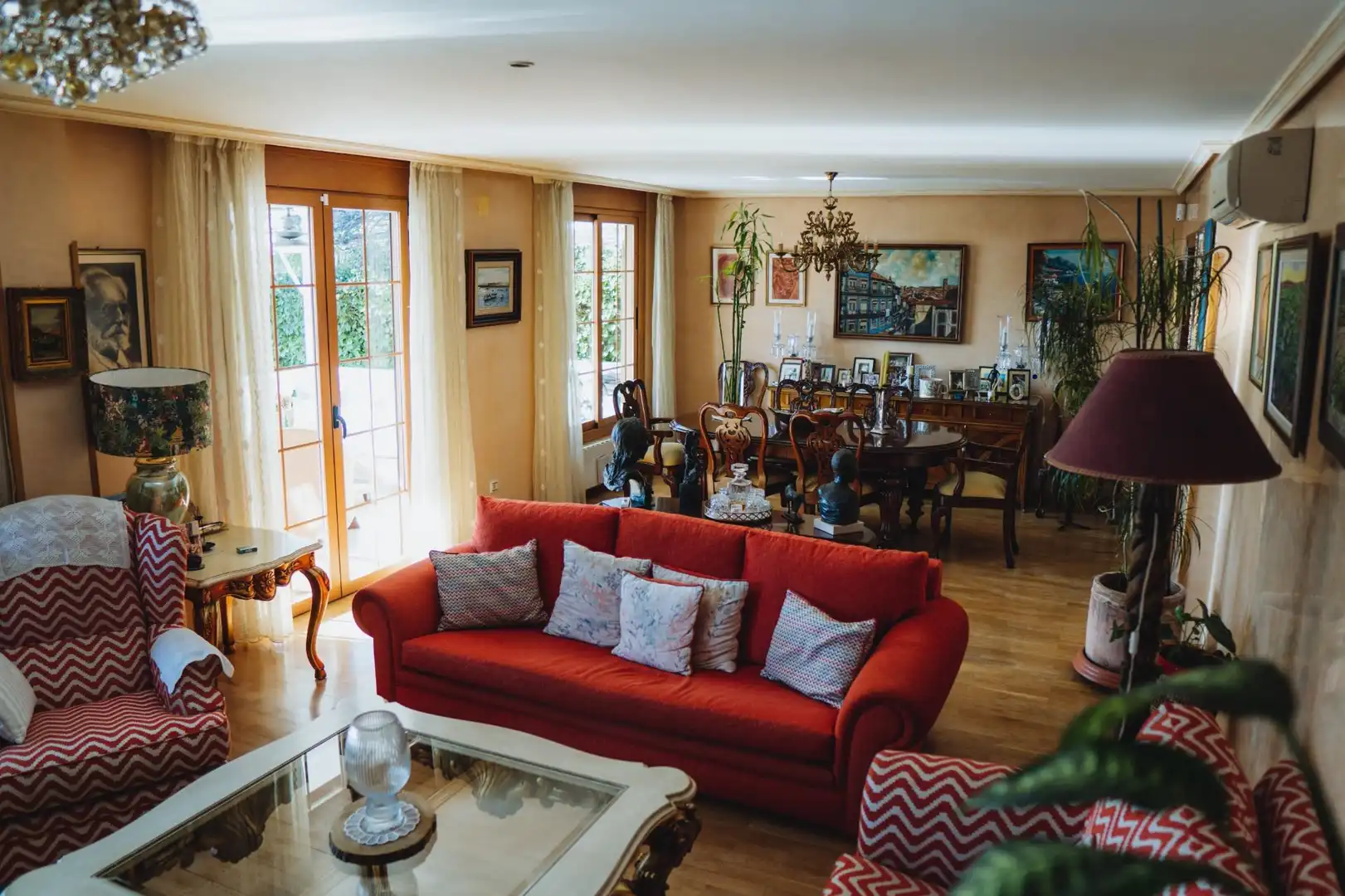 Sala de estar de Casa o chalet en venta en Rivas-Vaciamadrid con Aire acondicionado, Calefacción y Jardín privado