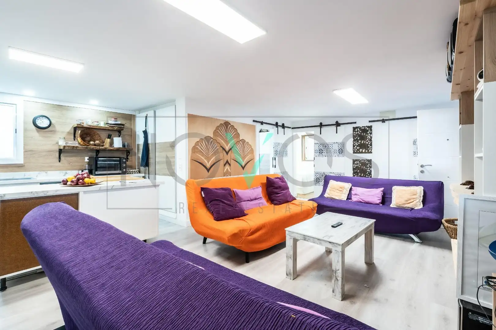 Sala d'estar de Finca rústica en venda en Guía de Isora amb Aire condicionat, Jardí privat i Terrassa