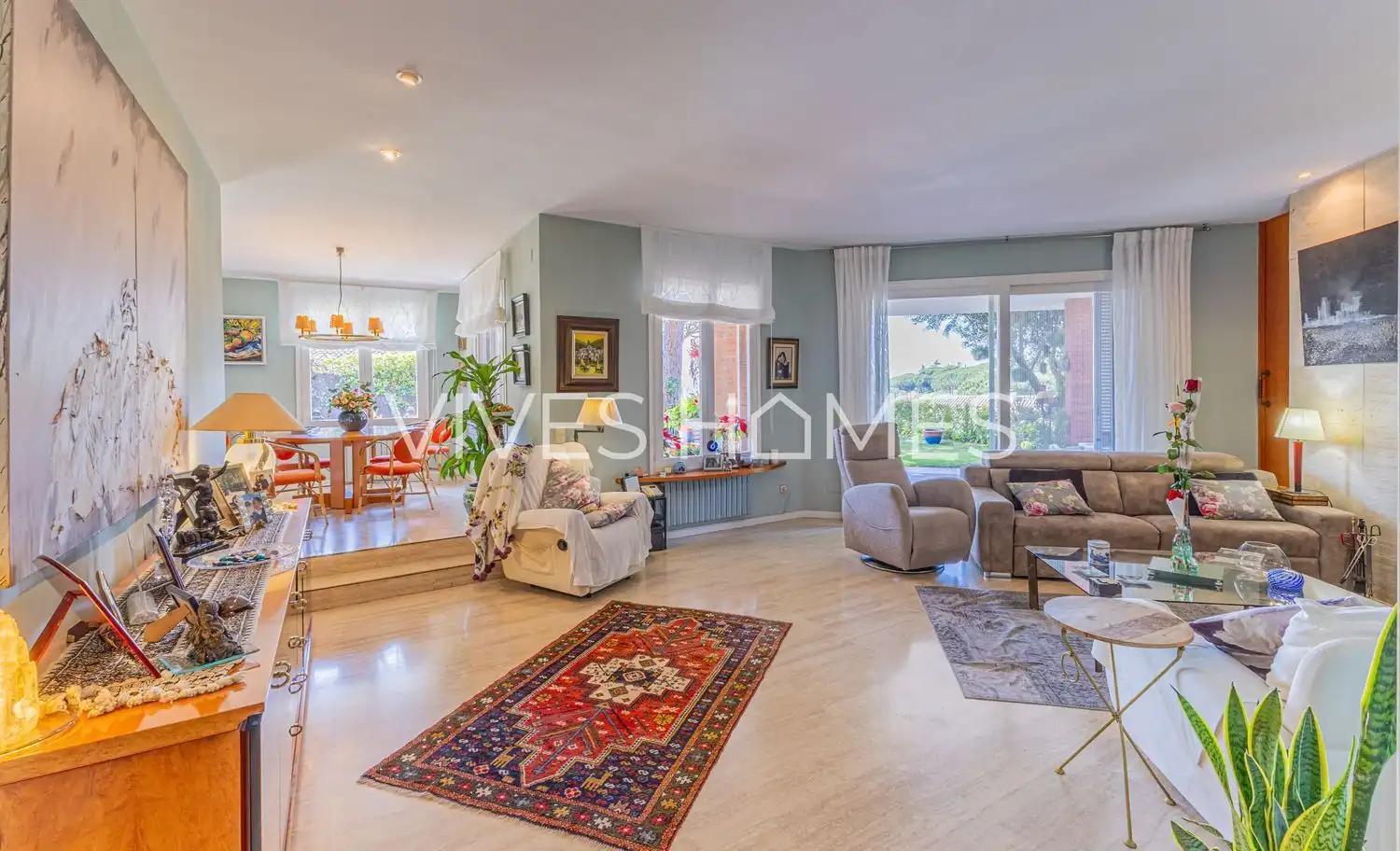 Living room of Houses for sale in Sant Vicenç de Montalt  with Air Conditioner, Heating and Private garden