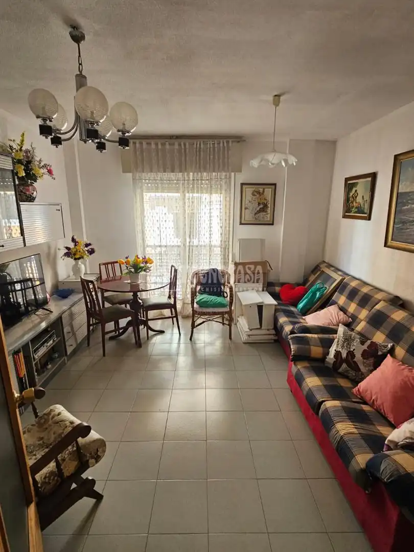 Living room of Flat for sale in  Madrid Capital  with Heating and Terrace