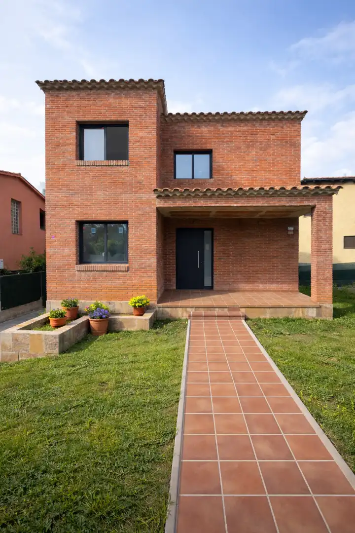 Vista exterior de Casa o chalet en venta en Cànoves I Samalús con Aire acondicionado, Calefacción y Jardín privado