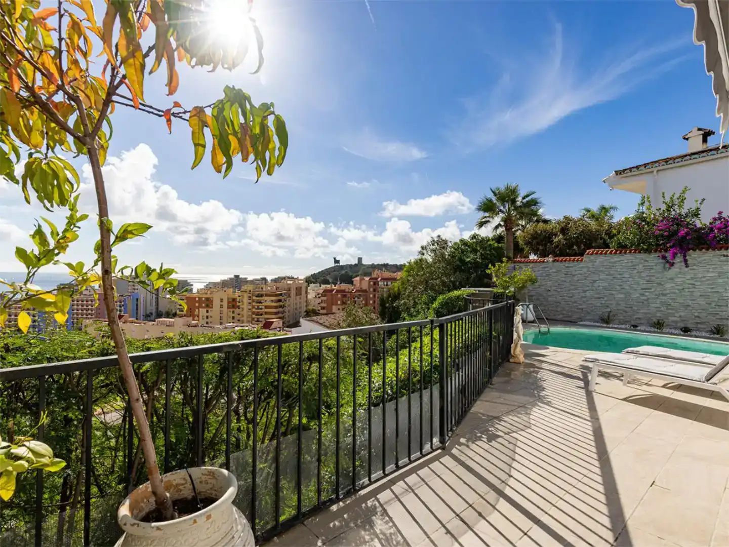 Terraza de Casa o chalet en venta en Fuengirola con Aire acondicionado y Piscina