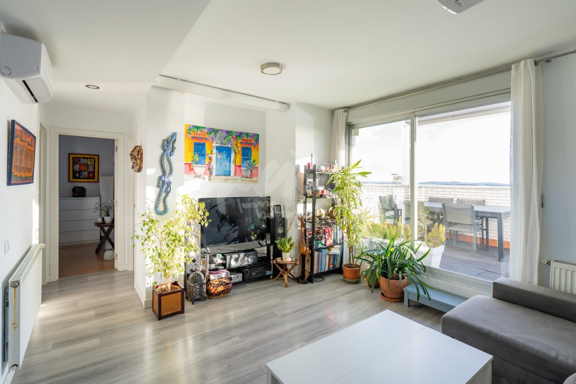 Living room of Flat for sale in  Madrid Capital  with Air Conditioner, Heating and Terrace