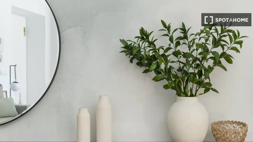 Sala d'estar de Apartament per a compartir en Málaga amb Aire condicionat, Terrassa i Moblat
