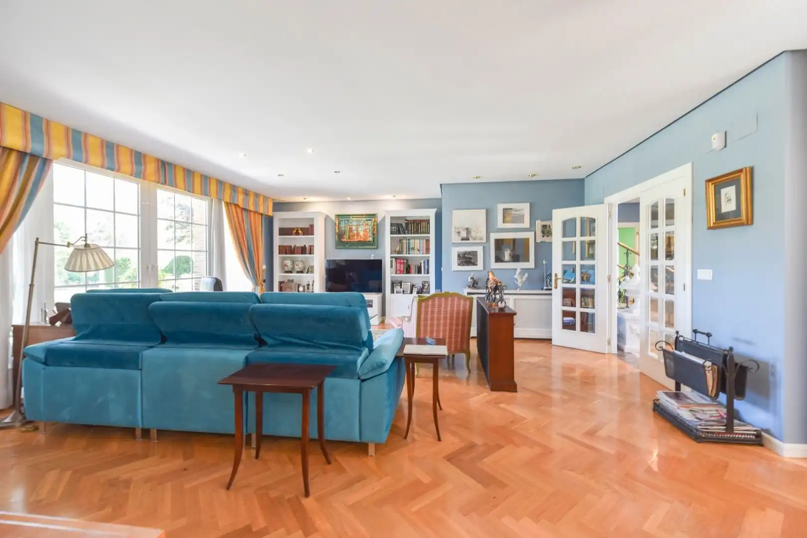 Sala de estar de Casa o chalet en venta en Tordesillas con Calefacción, Jardín privado y Parquet