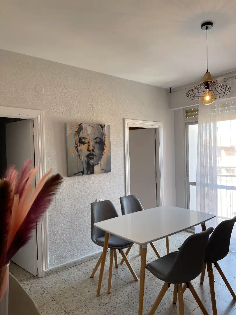 Dining room of Flat for rent in Plasencia  with Air Conditioner, Terrace and Furnished