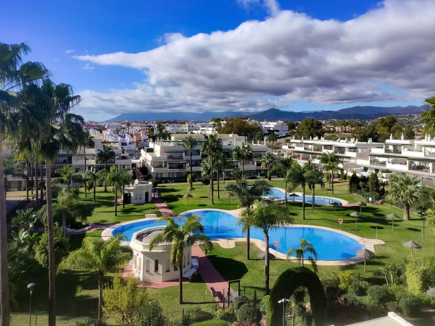Exterior view of Attic for sale in Marbella  with Air Conditioner, Terrace and Swimming Pool