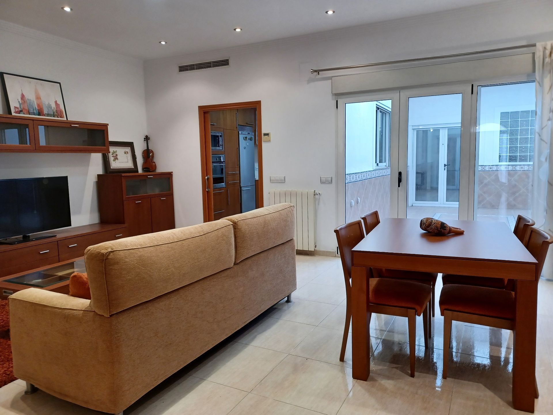 Sala d'estar de Finca rústica en venda en L'Olleria amb Aire condicionat i Terrassa