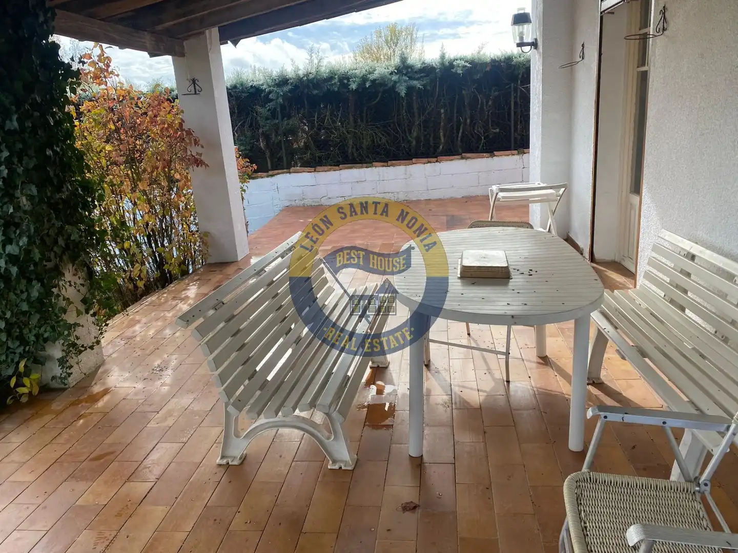 Jardí de Casa o xalet en venda en Garrafe de Torío amb Calefacció, Jardí privat i Terrassa