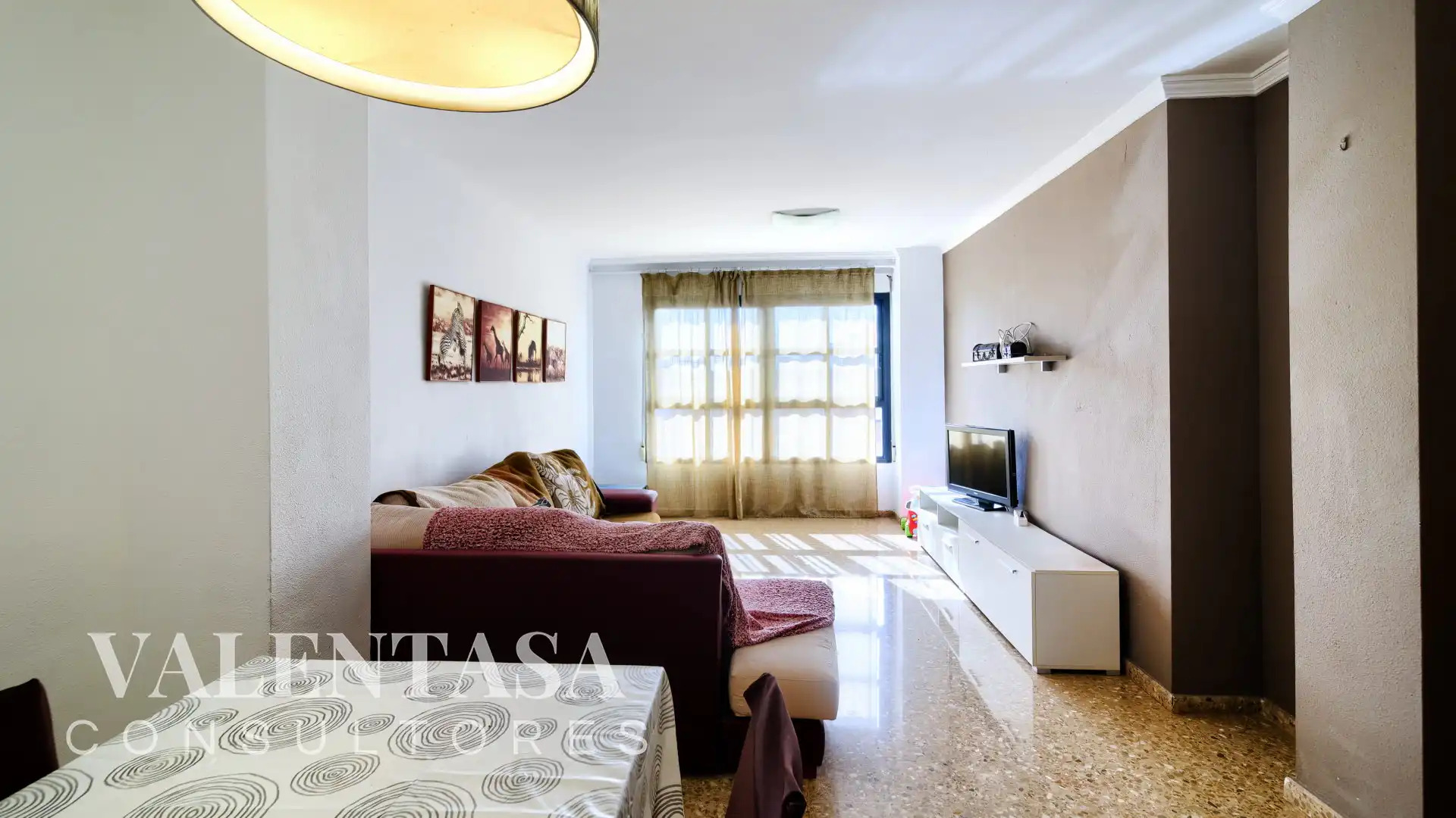 Living room of Flat for sale in Valencia  with Furnished and Community pool