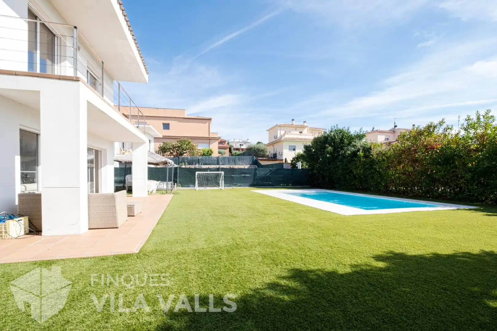 Piscina de Casa o xalet en venda en Bigues i Riells del Fai amb Aire condicionat, Jardí privat i Parquet