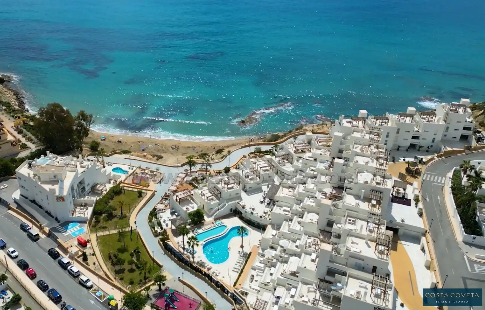Außenansicht von Erdgeschoss zum Verkauf in El Campello mit Klimaanlage, Heizung und Terrasse